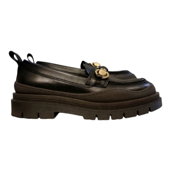 NEW See by Chloé Black Lylia Lug Loafers Black Size 40 10 - Picture 2 of 8